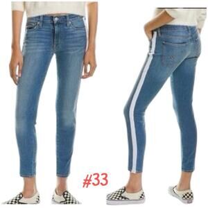 Blue Republic High Rise Stretch White Stripe Jeans SZ 7/28  $39